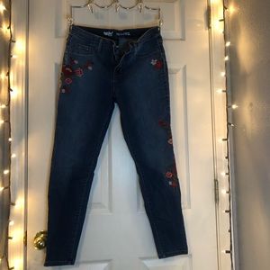 jeans with floral design